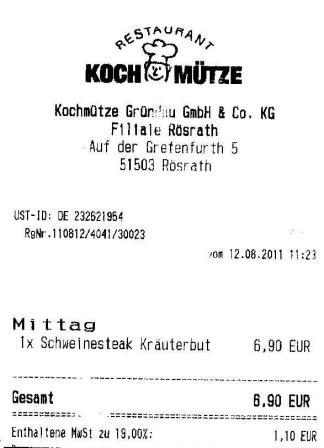 adft Höffner Kochmütze Restaurant